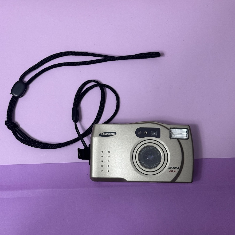 Samsung Maxima Zoom 60XL 35mm Film Camera Point and Shoot Tested Working